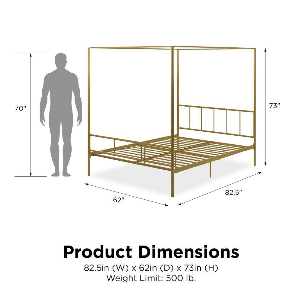 Marion Metal Canopy Bed