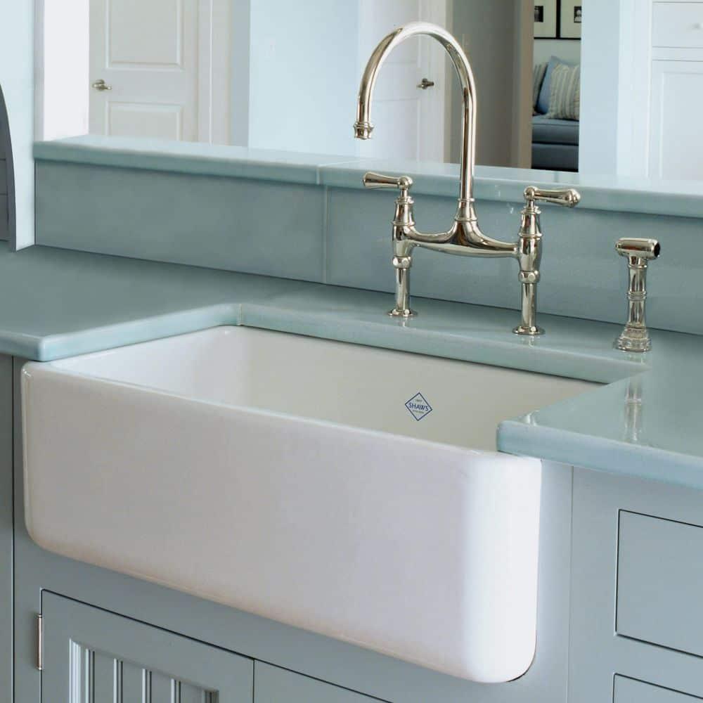 Lancaster 30" Single Bowl Farmhouse Apron Front Fireclay Kitchen Sink