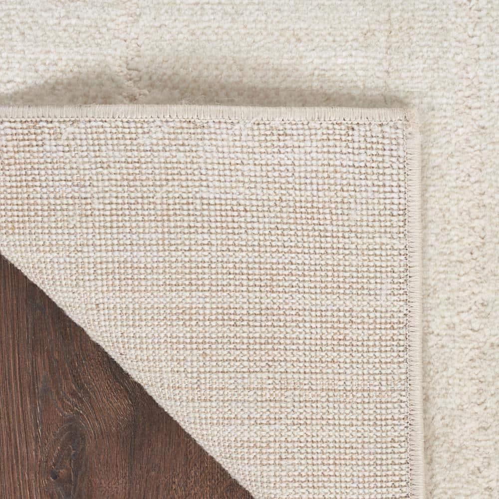 Nourison Serenity Home Contemporary Indoor Area Rug Ivory Cream 7'10" x 9'10"