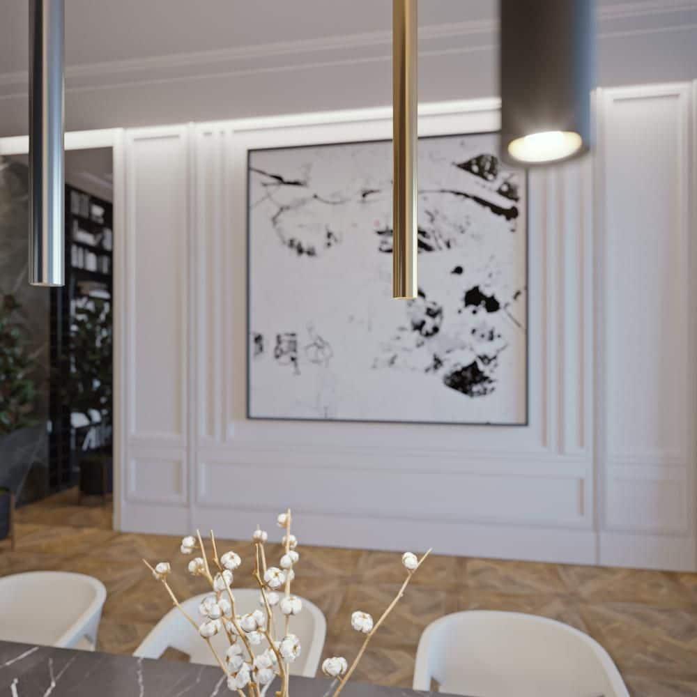 AFX Eli 16" Pendant Satin Brass Satin