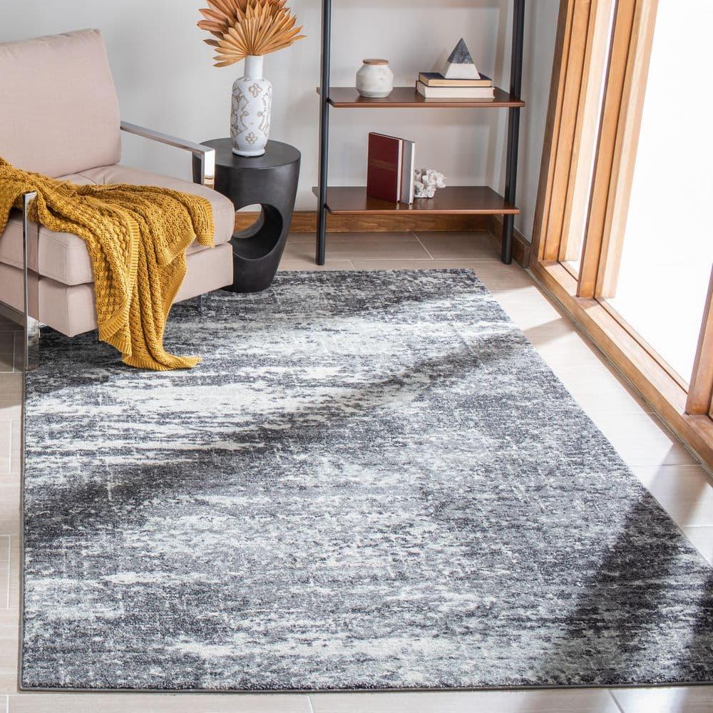 SAFAVIEH Evoke Frosina Abstract Area Rug, Ivory/Grey, 10' x 14'