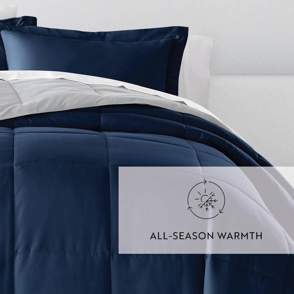 Reversible Down-Alternative Comforter Bedding Set