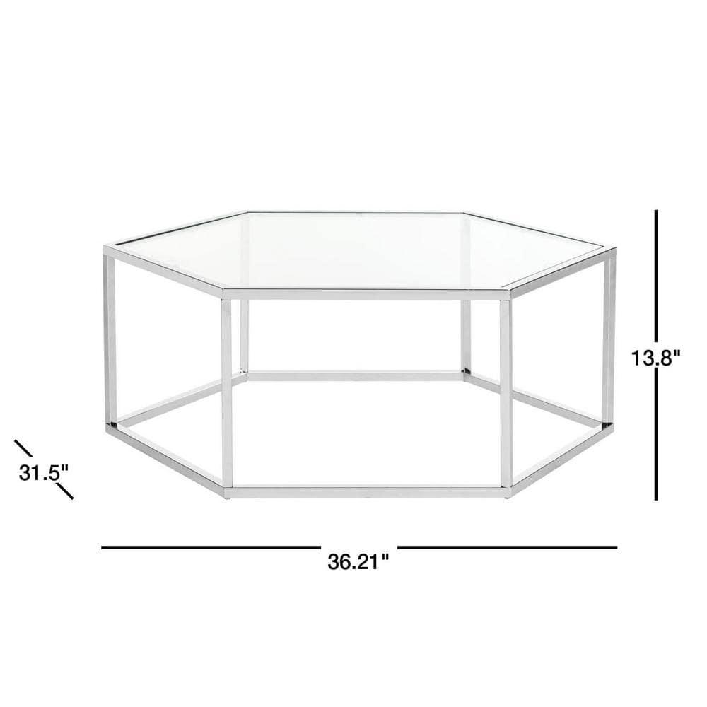 Eliana Coffee Table - Chrome - Safavieh