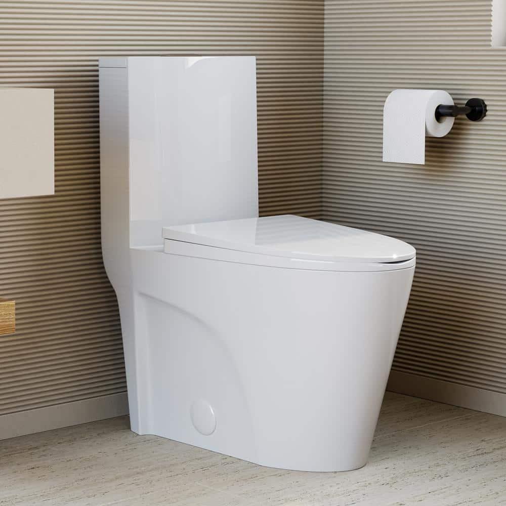 St. Tropez One Piece Elongated Toilet Dual Vortex Flush 1.6 GPF
