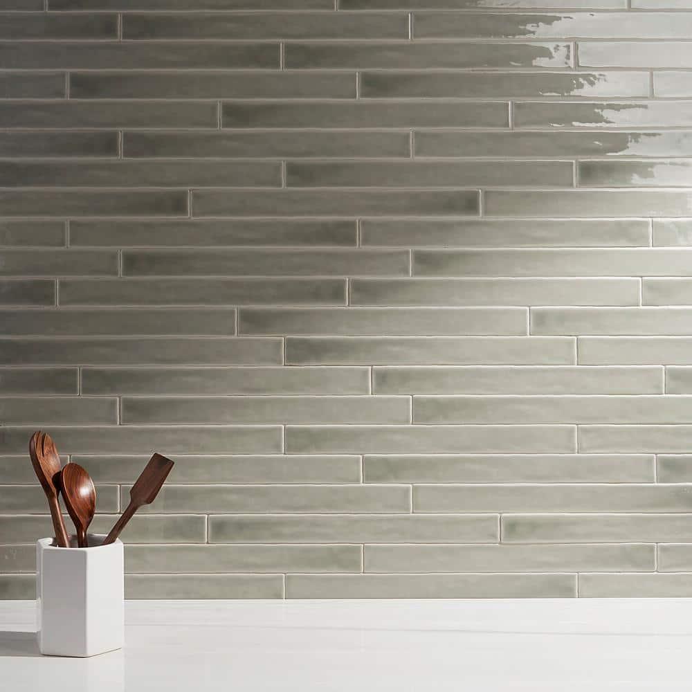 Capetown 2" x 20" Crackled Ceramic Subway Wall Tile (20 pieces/ 5.38 sq. ft./ Case)