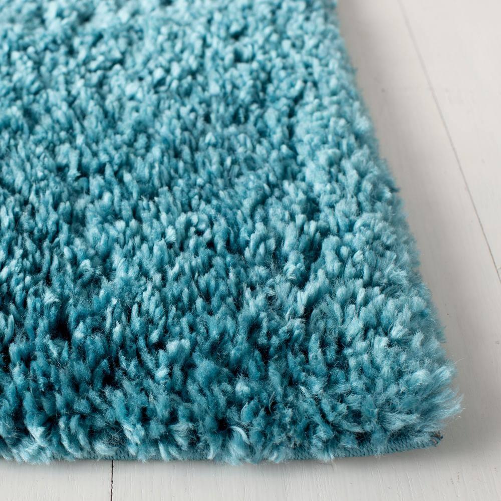 August Shag 900 AUG900 Power Loomed Indoor Area Rug - Turquoise - 8'x10' - Safavieh