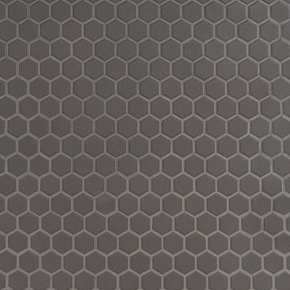 Slim 10.23" x 11.81" Matte Porcelain Floor and Wall Mosaic Tile