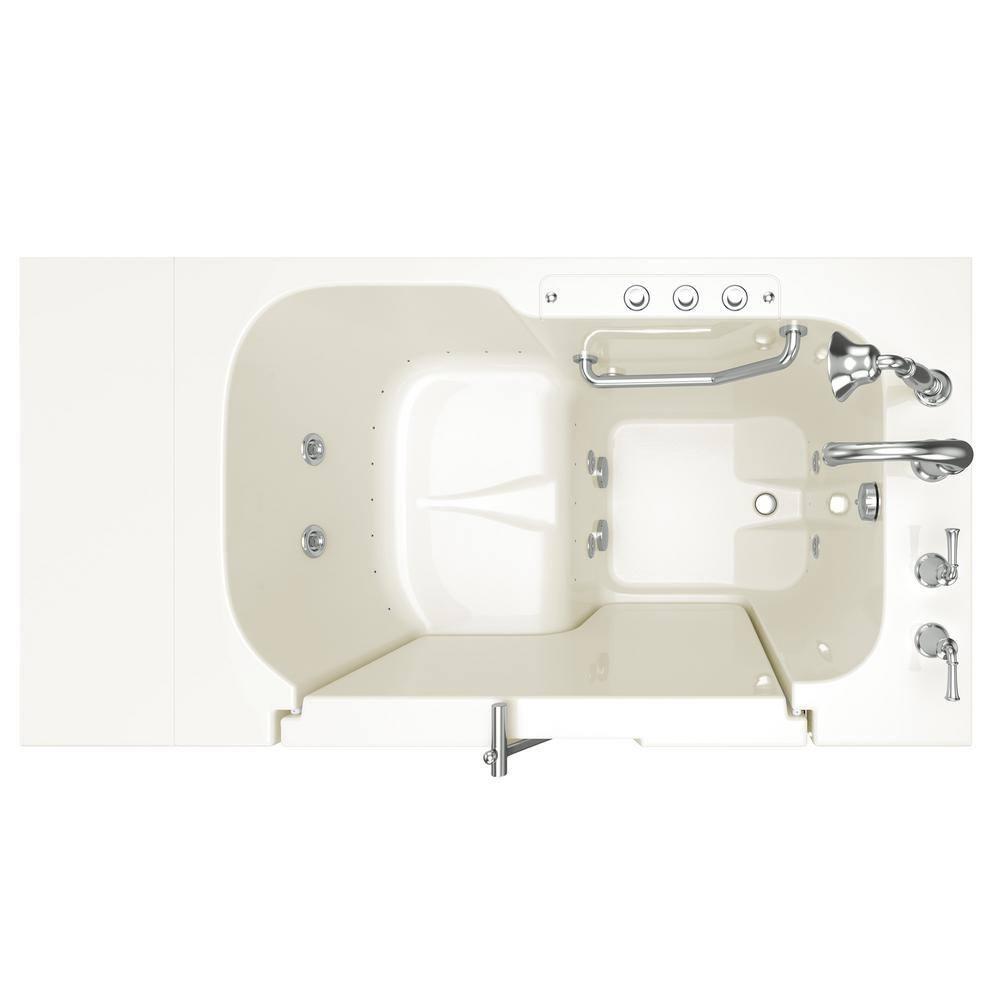 52'' x 32'' Walk-in Fiberglass Bathtub with Faucet