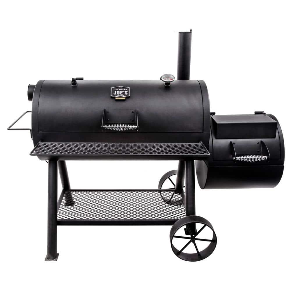 Oklahoma Joe's Oklahoma Joe's 1060 sq. in. Longhorn Reverse Flow Offset Smoker, Black