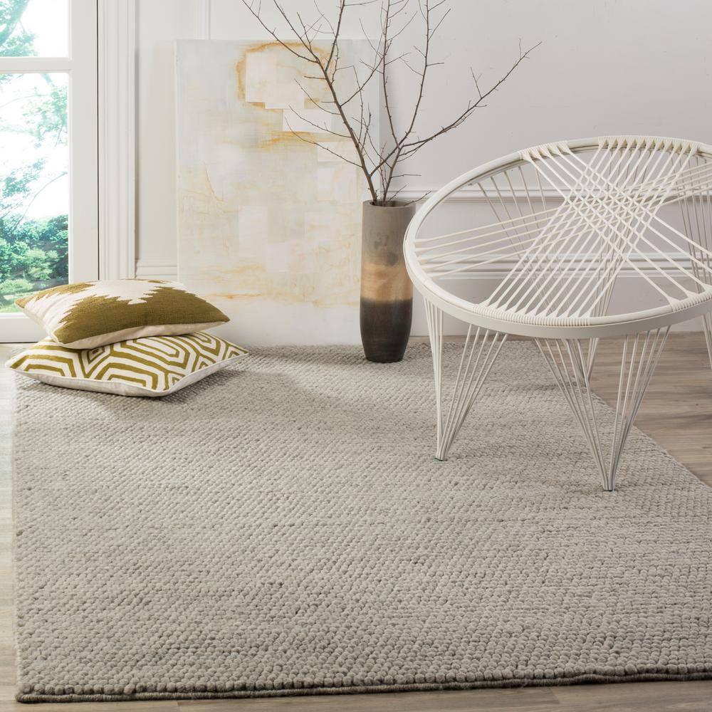 Natura NAT620 Hand Woven Area Rug - Silver - 3'x5' - Safavieh.