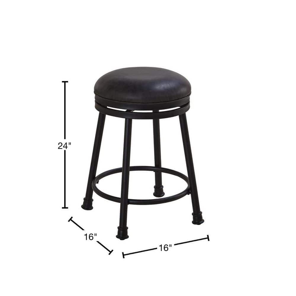 Kelly Clarkson Home Giselle Swivel Upholstered Counter Stool with Metal Frame