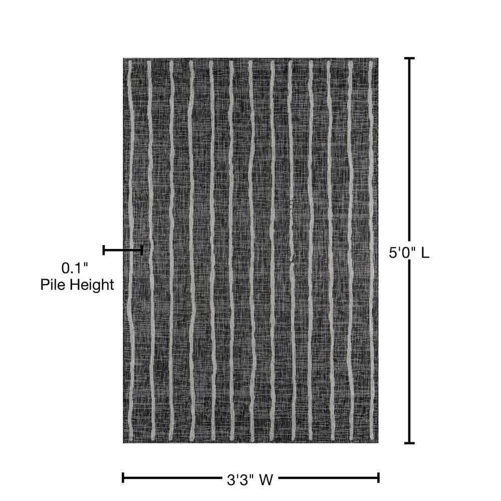 Sicily Charcoal Indoor/Outdoor Rug
