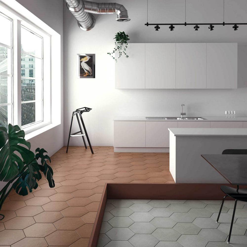 Makoto 18 Pieces - Matte Hexagon Porcelain Tile