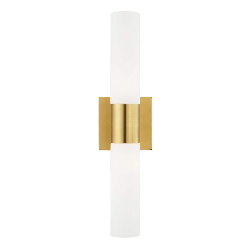 Livex Lighting Aero 2 - Light Vanity in  Satin Brass