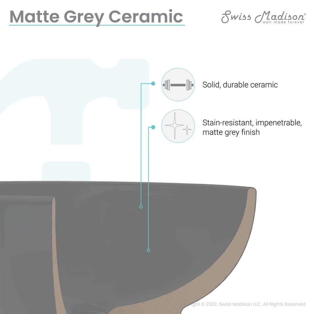 Claire 20 Rectangle Ceramic Vessel Sink