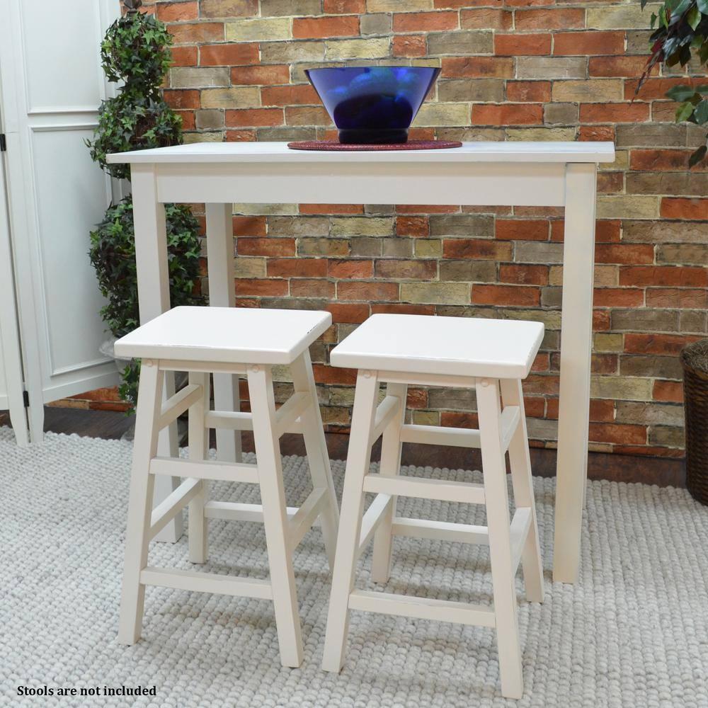 Carolina Company 2242-MW Ant. White Cafe Bar