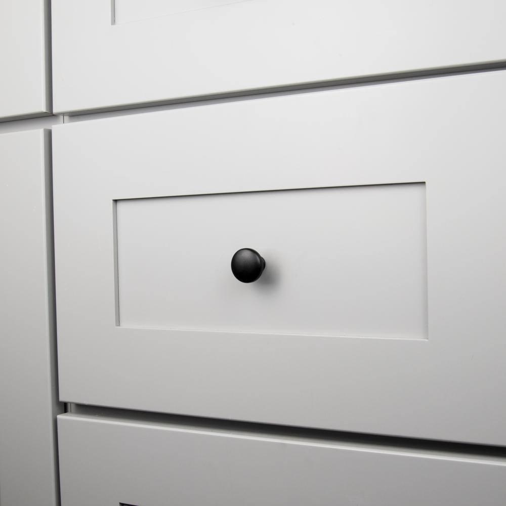 Heritage Designs Kitchen Cabinet Knobs, 1 1/8" Round Knob Pull for Doors, Drawers and Dressers