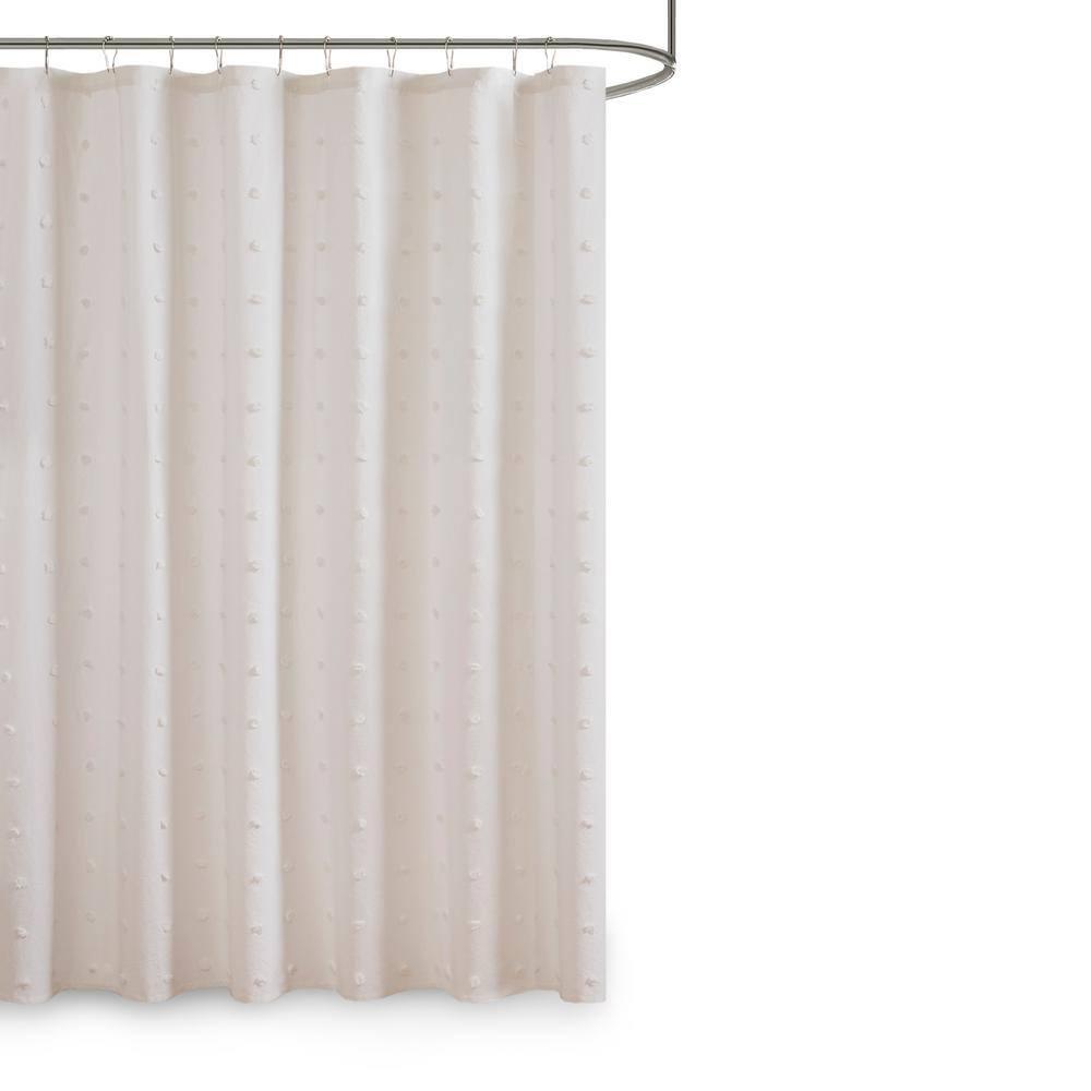 Intelligent Design Brooklyn Cotton Pom Pom Single Shower Curtain