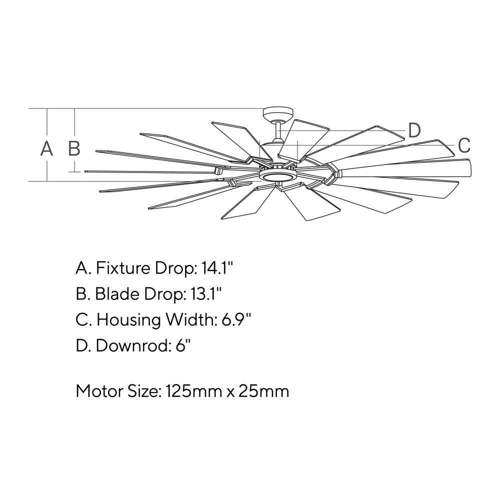 Calix LED Ceiling Fan (52"-72")