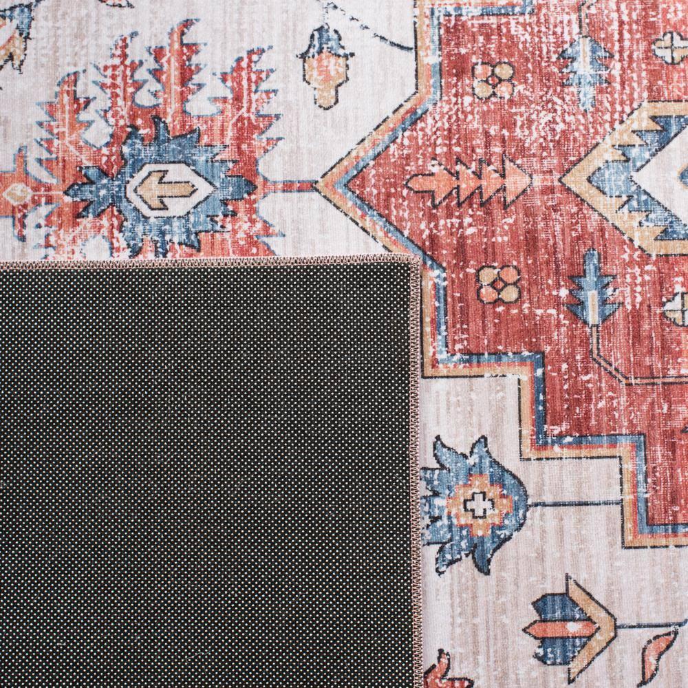 Tucson Vintage Persian TSN109 Power Loomed Machine Washable Skid-Resistant Indoor Area Rug - Beige/Blue - 5'x8' - Safavieh