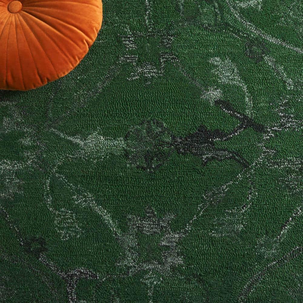 Anatolia AN401 Handmade Tufted Area Rug - Dark Green - 4' X 6' - Safavieh