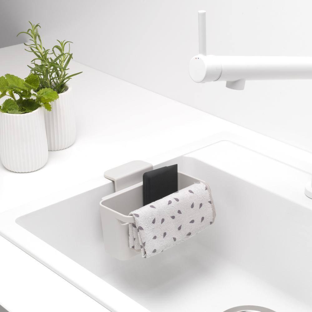 Sinkside In-Sink (Light Gray) Plastic Organizer (with Suction Cups)