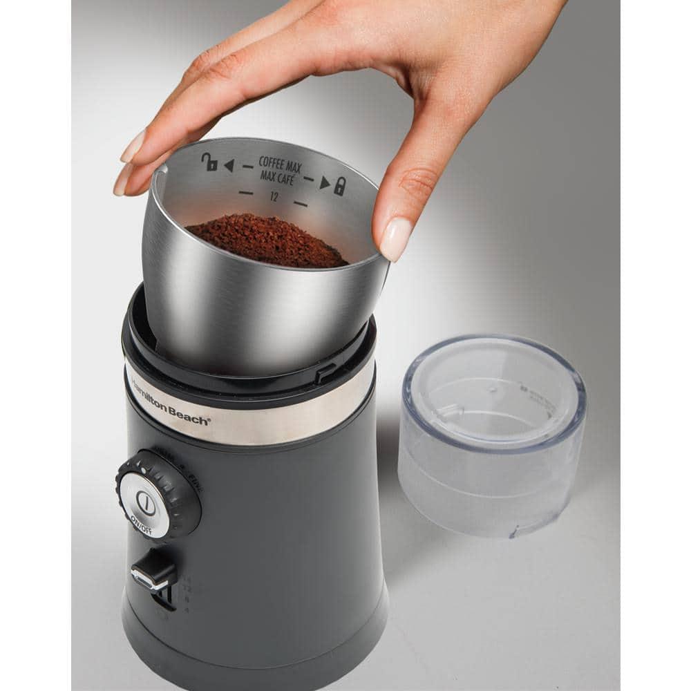 Hamilton Beach Hamilton Beach® Custom Grind™ Electric Coffee Grinder with Removable Stainless Steel Chamber and Adjustable Grind Control