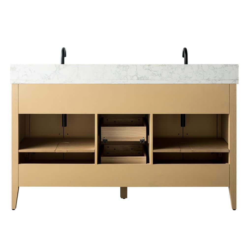 60" Double Bathroom Vanity Set