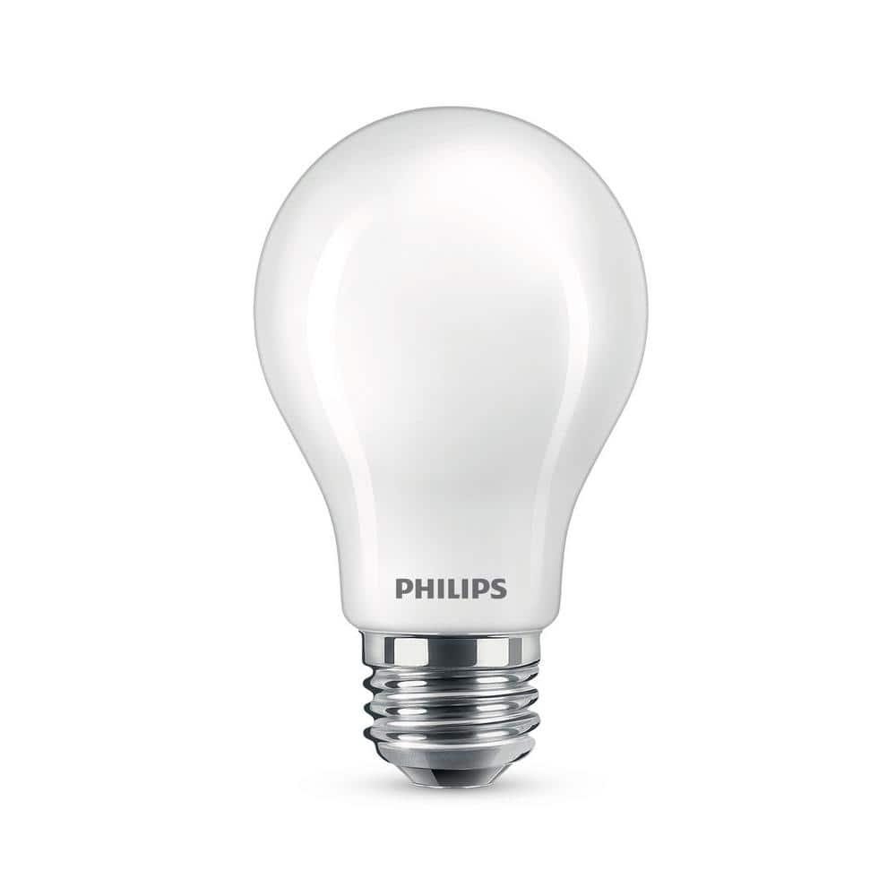 Philips UltraDef LED 60W Frosted Soft White A19 4P: Dimmable, Energy Star Certified, 800 Lumens, 13.7-Year Life