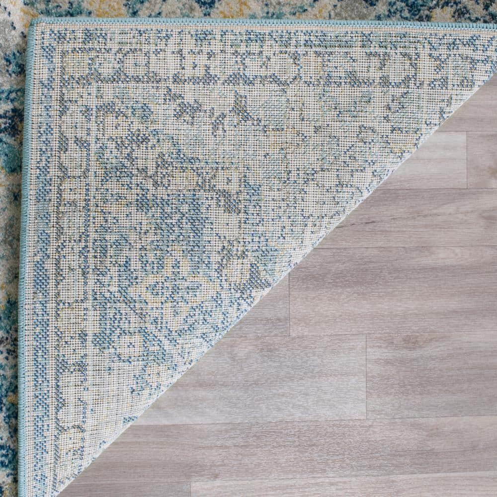 Evoke EVK274 Power Loomed Indoor Accent Rug - Light Blue/Ivory - 2'2"x4' - Safavieh