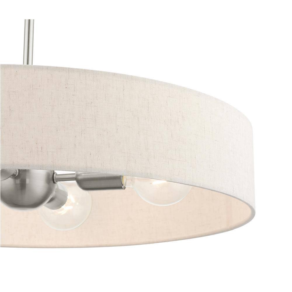Livex Lighting Venlo 4 - Light Pendant in  Brushed Nickel