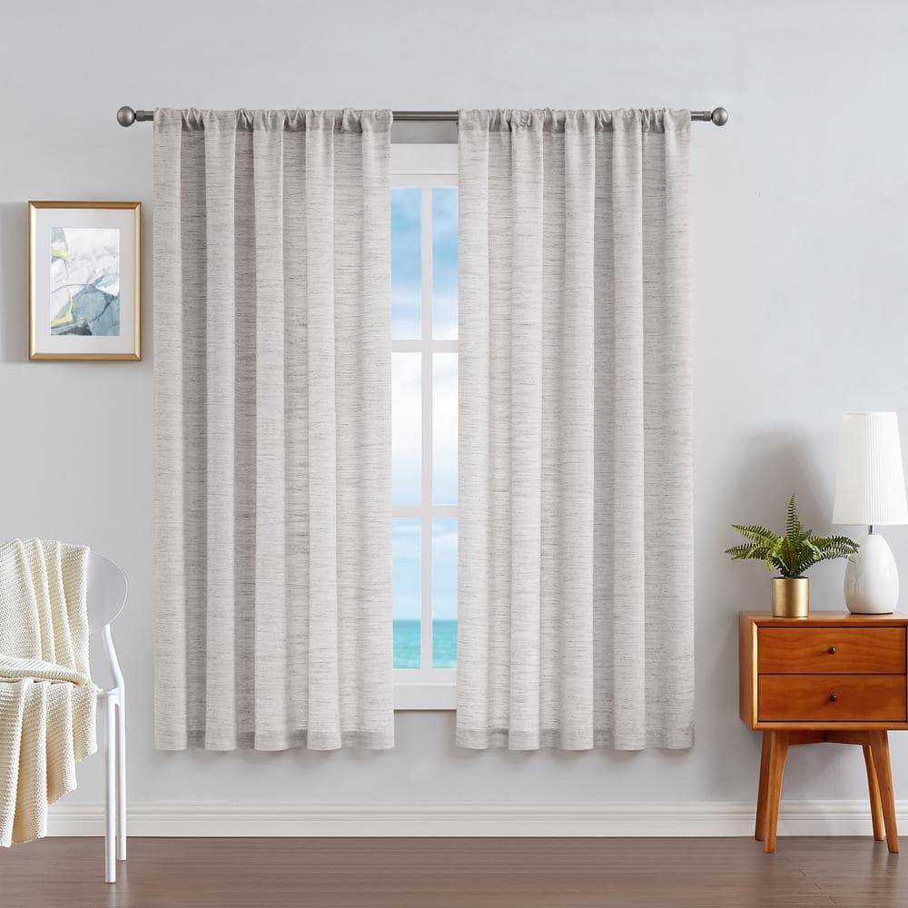 Nautica Nautica Light Filtering Rod Pocket Window Curtains Pair (Set of 2)
