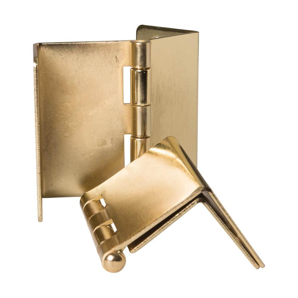 HealthSmart Expandable Door Hinges, Allow up to 2 Extra Inches for Handicap, Wheelchairs, Walkers and Rollator Accessibility, 2 Hinges, Brass