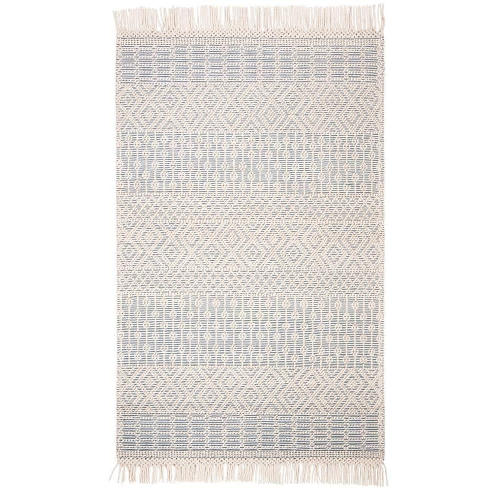 Natura NAT852 Hand Loomed Area Rug - Ivory/Grey - 5'x8' - Safavieh.