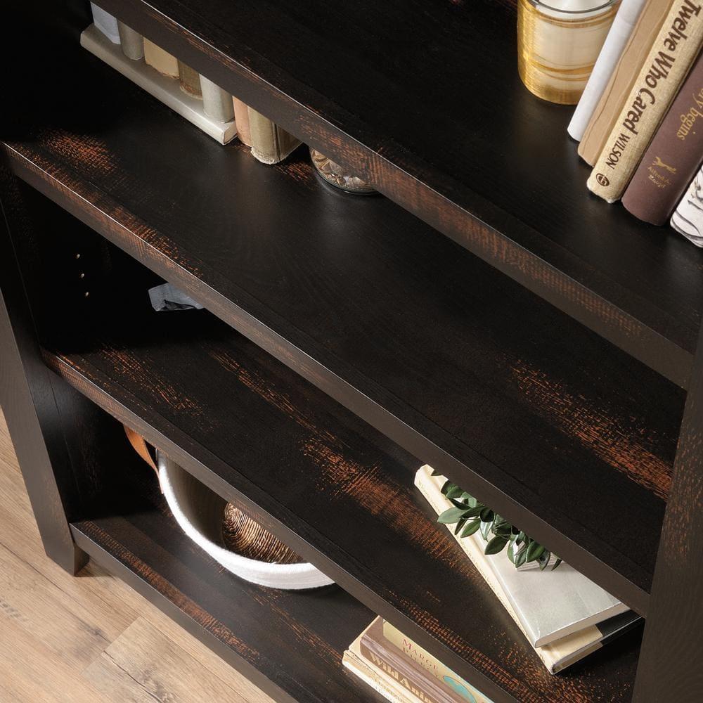 Sauder Dakota Pass 5-Shelf Bookcase, Char Pine Finish