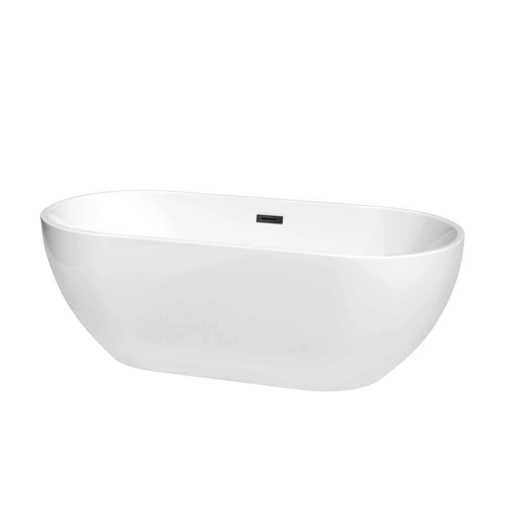 Brooklyn 67'' x 30'' Freestanding Soaking Acrylic Bathtub