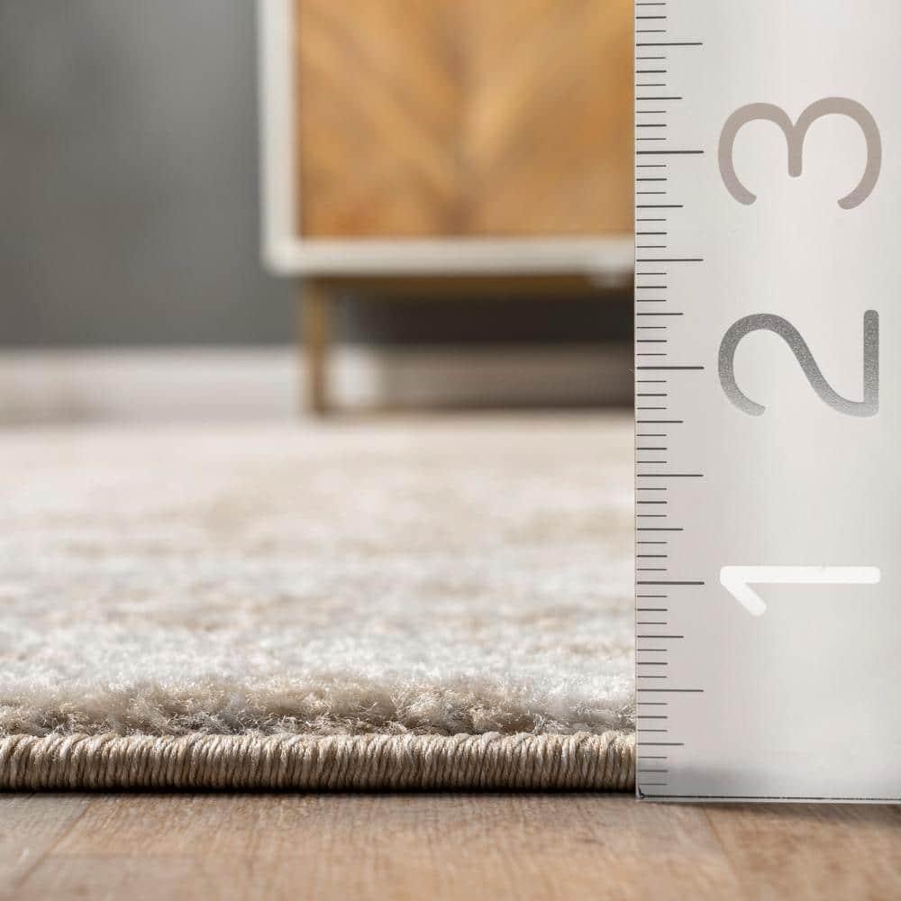 Nuloom Deedra Abstract 7x9 Indoor Area Rug for Living Room Bedroom Dining Room Kitchen, Beige/Ivory