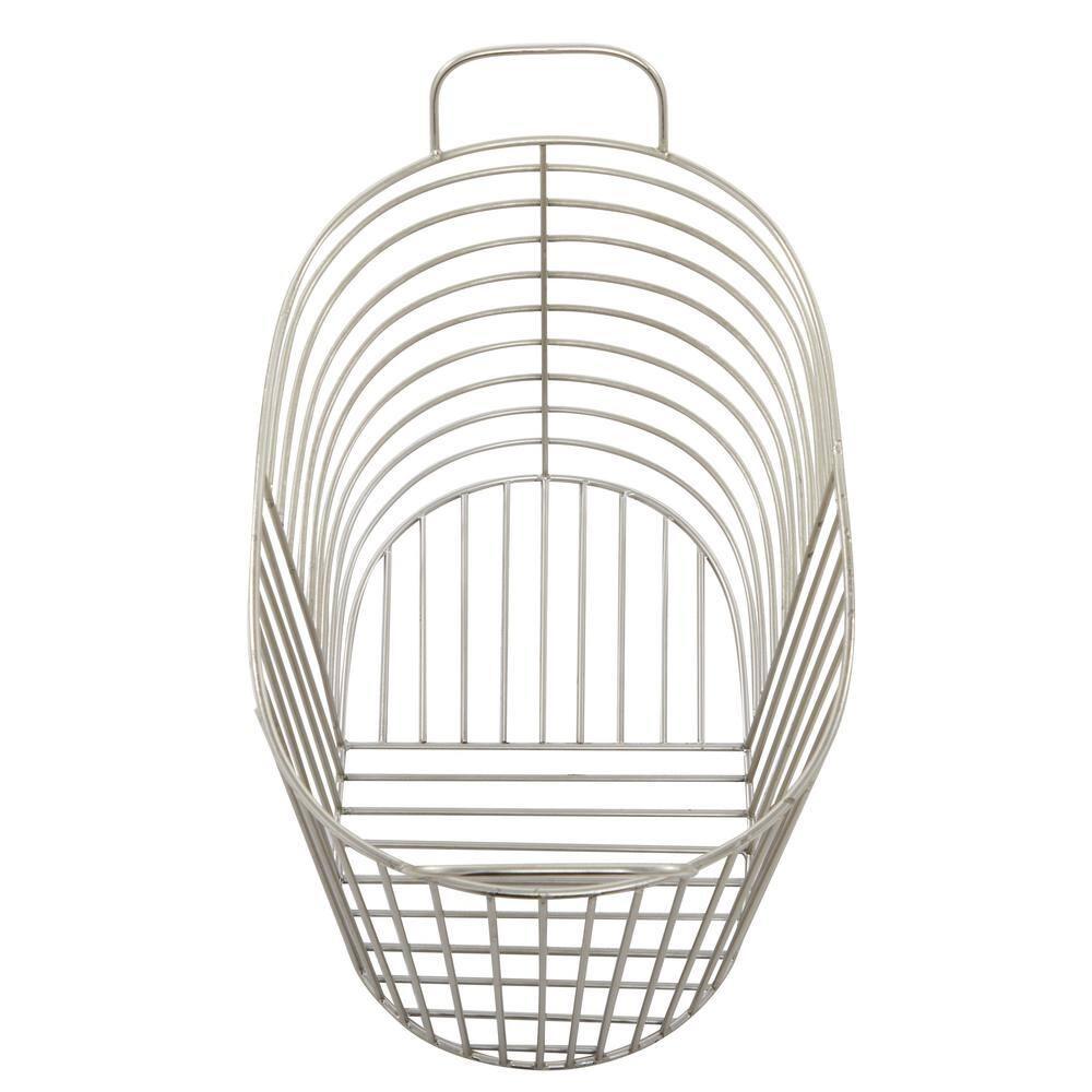Abbie Metal Basket With Handles - Set of 2