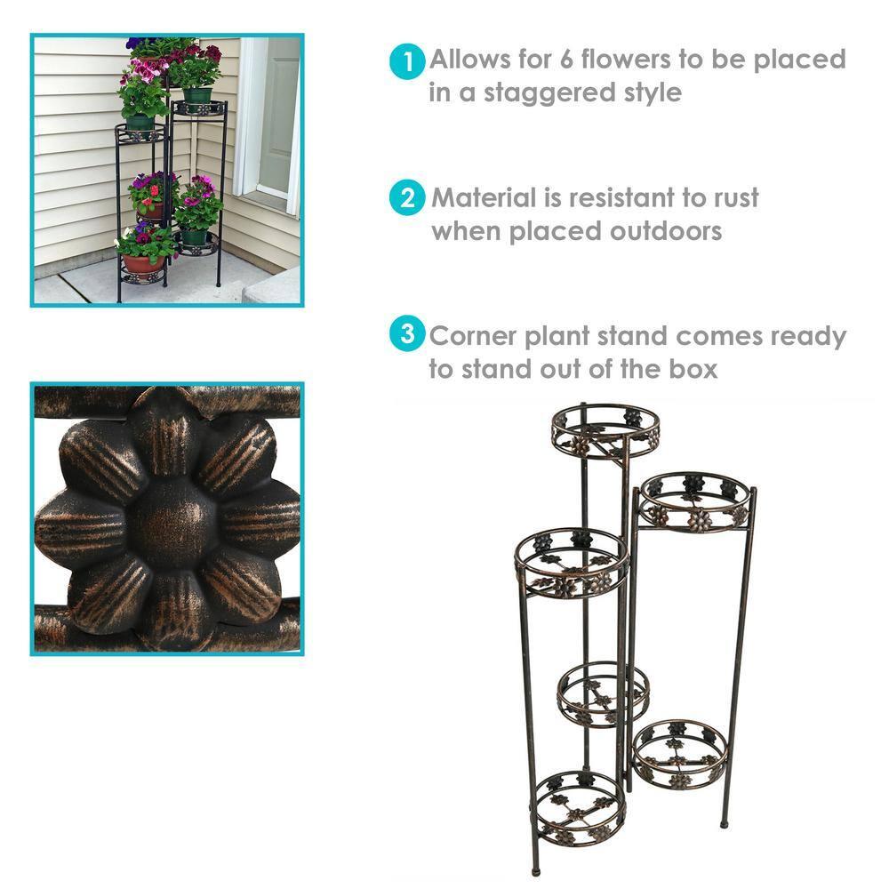 SunnyDaze Decor Metal Weather Resistant Plant Stand