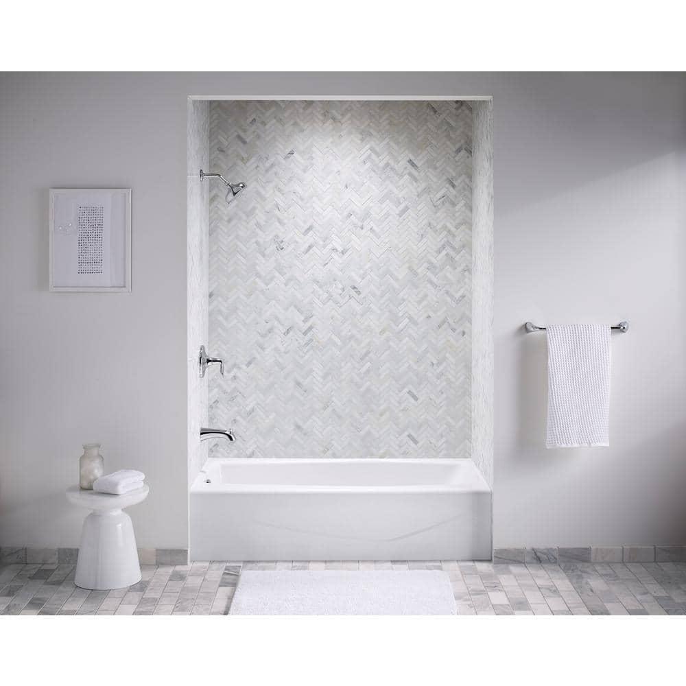 Villager 60" x 30" Alcove Soaking Cast Iron Bathtub