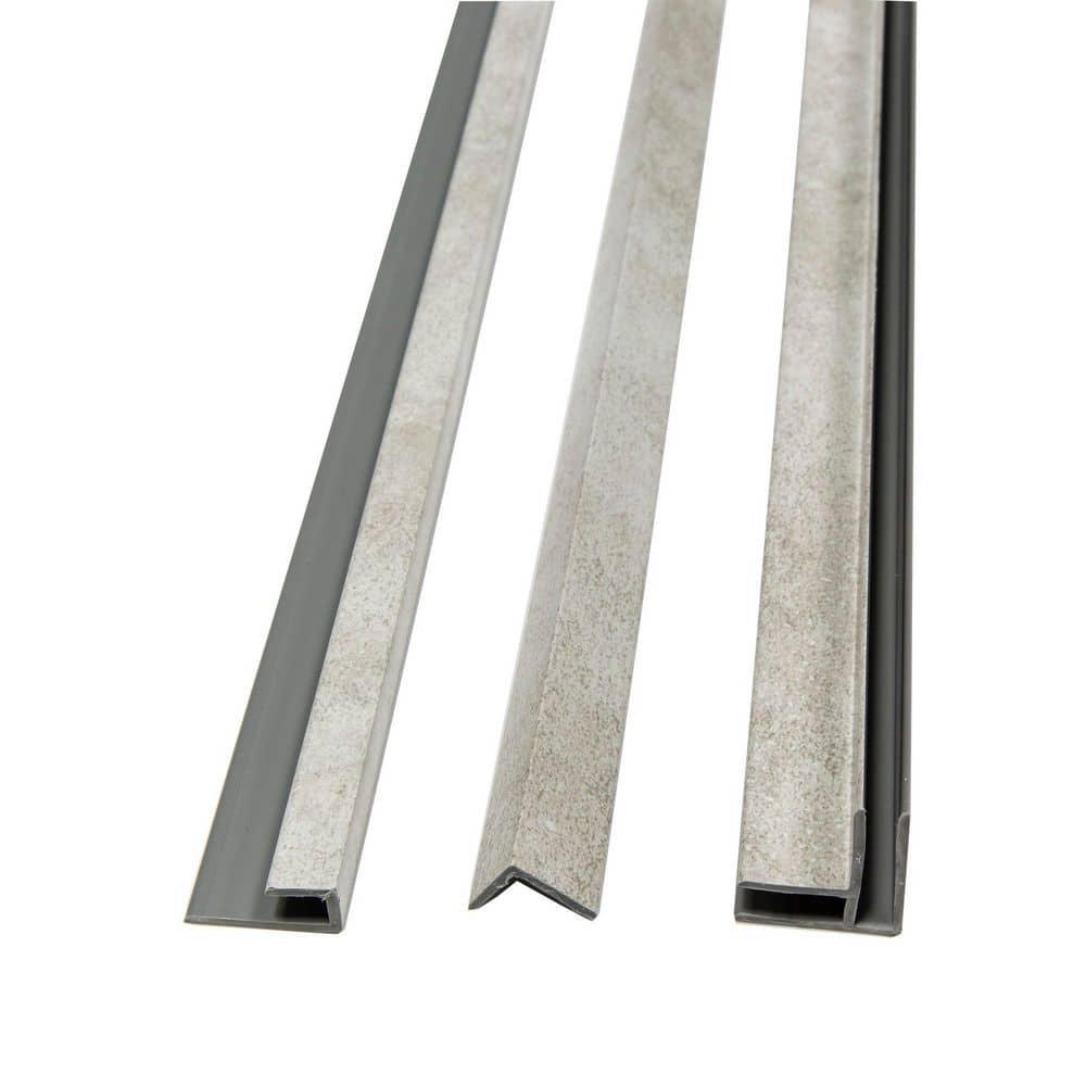 Palisade 30in x 60in x 78in Waterproof Vinyl Shower Surround Kit with Accessories in Wind Gust