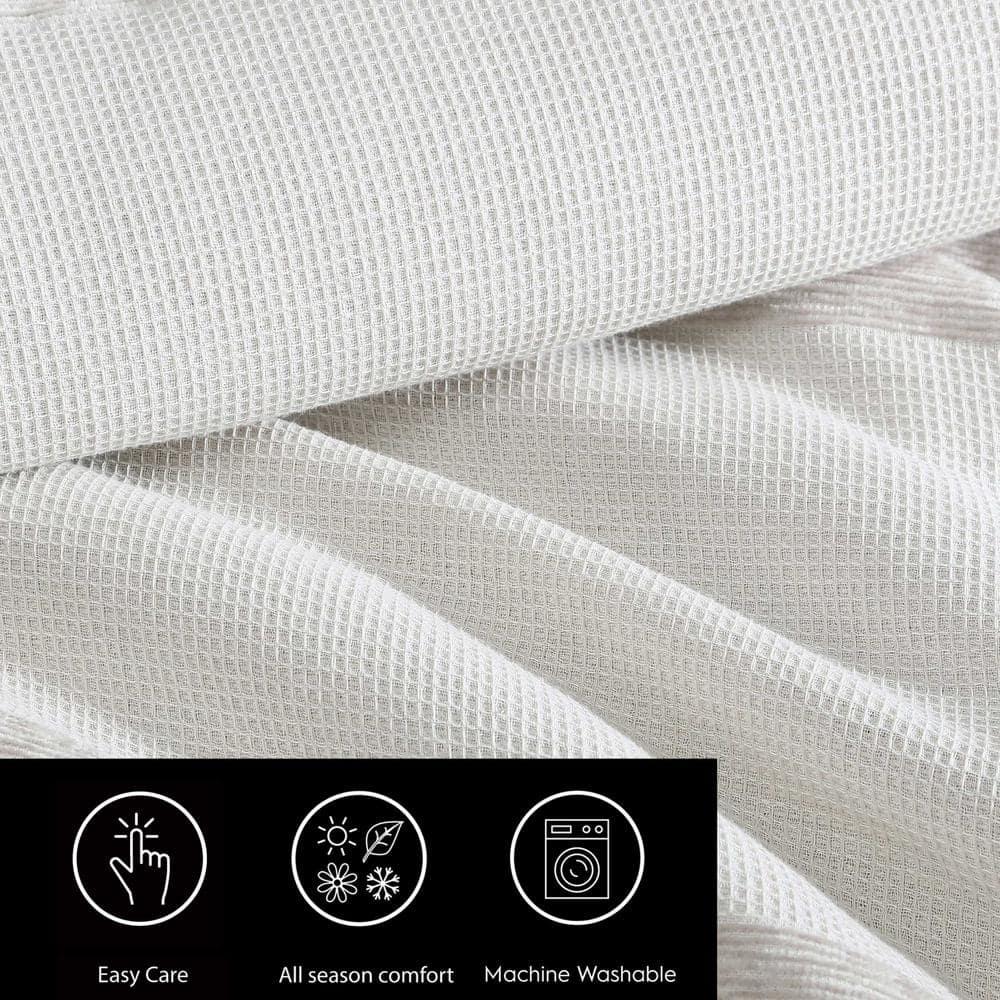 Vera Wang Vera Wang Chenille Waffle Stripe Beige