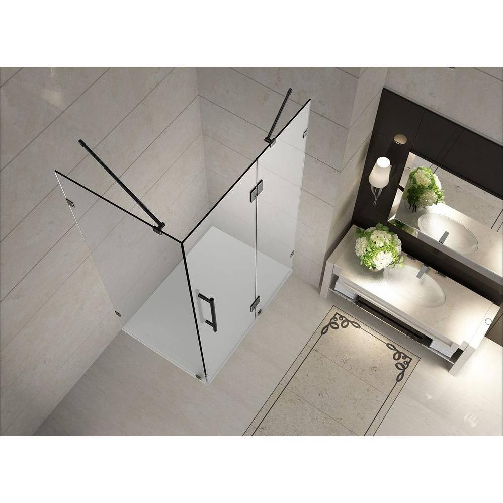 Aston Sen987-3430-10 Avalux 34" Wide X 30" Deep X 72" High Frameless Hinged Shower