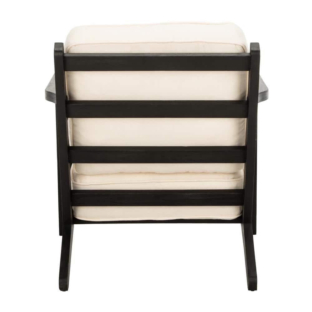 Nico Mid Century Accent Chair - ACH4501A - Bone/Black - Safavieh