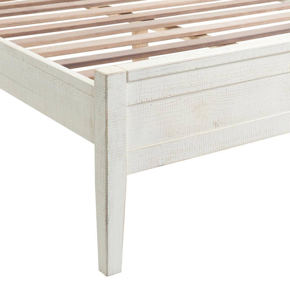 Alaterre Furniture Windsor Panel Wood Full Bed, Driftwood White