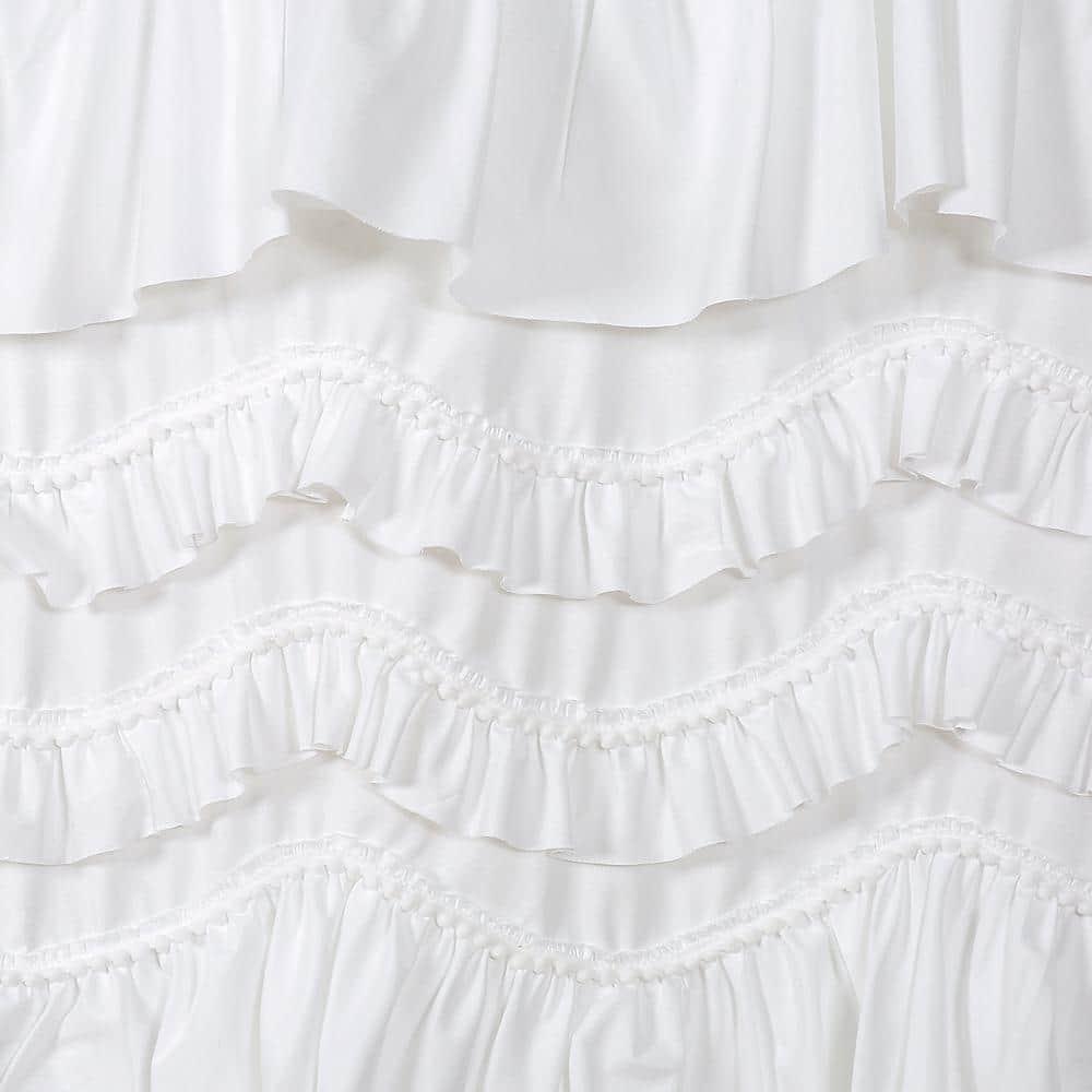 Lush Decor Kemmy Polyester Semi Sheer Curtain Single Panel
