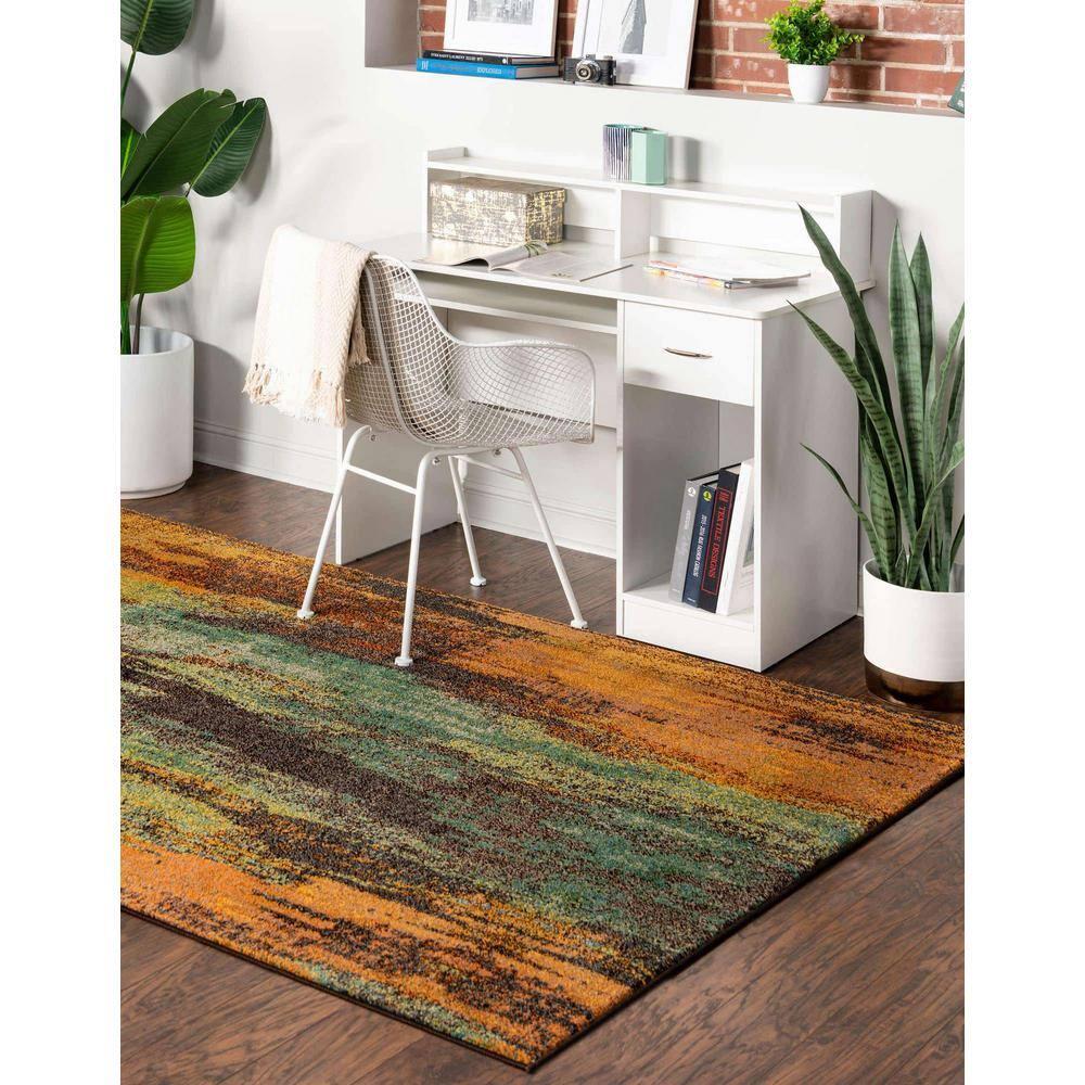 Unique Loom 10' 0 x 13' 1 Jardin Lilly Multi Area Rug