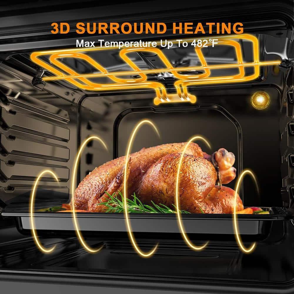 GASLAND 24" 2.3 cu. ft. Electric Single Wall Oven With 6 Cooking Functions ES606MS