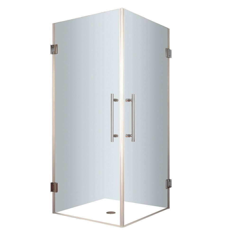 Vanora 34" x 72" Square Hinged Shower Enclosure