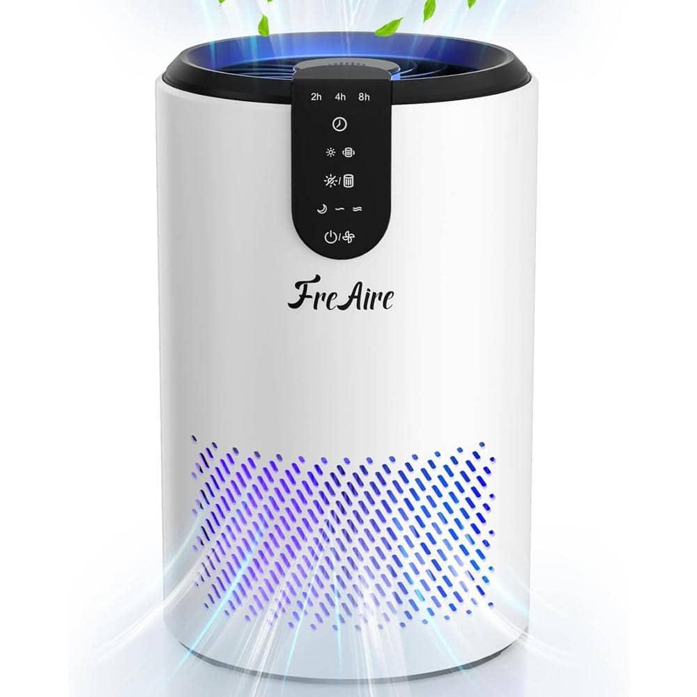 FreAire Air Purifiers for Home, Air Purifier for Bedroom Up to 538 Ft²/h, Room air purifier with 3-in-1 Filter for Dust Dander Odors Smoke, Small Air Purifier with Timer, Sleep Mode for Office Bedroom